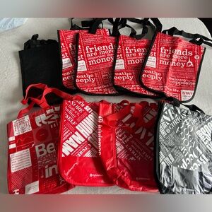 Lot of 9 small Lululemon bags
